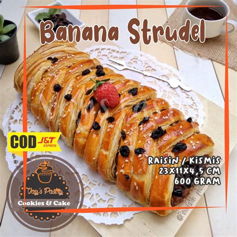 Jual Banana Strudel Bandung Strudel Pisang Kismis Strudel Pisang