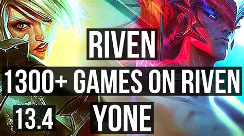 RIVEN Vs YONE TOP Rank 3 Riven 2 5M Mastery 1300 Games 6 Solo