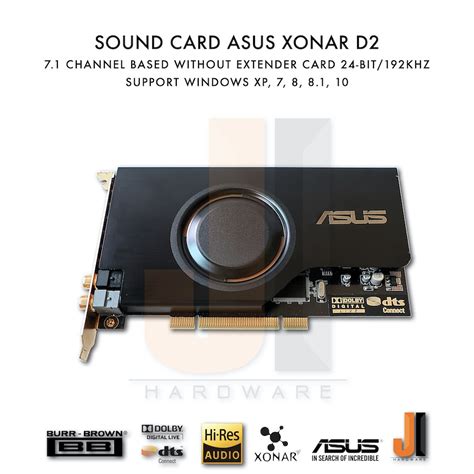 Sound Card Asus Xonar D Channel Pci Jihardware Thaipick