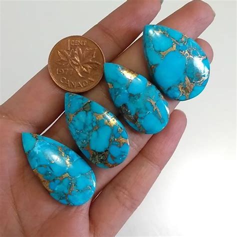 HOLIDAY SALE Stunning NEW Golden Blue Mojave Mohave Turquoise I Know