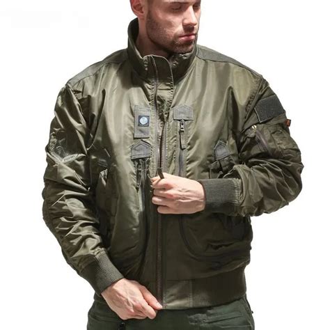 Chaquetas Militares T Cticas Para Hombre Bolsillo Grande B Isbol Piloto