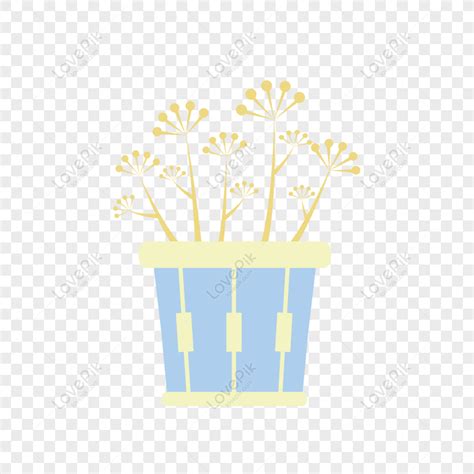 Free Small Fresh Plant Potted Illustration Flat Cartoon Cute Commerci