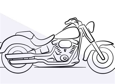 Motorcycle Drawing Creative Art Drawing Skill