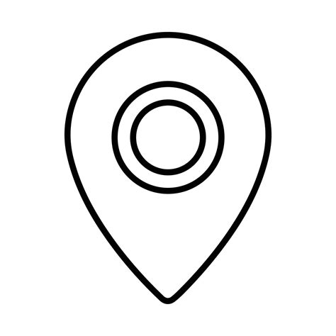 map location icon outline  navigation  geographic apps