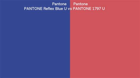 Pantone Reflex Blue U Vs Pantone 1797 U Side By Side Comparison