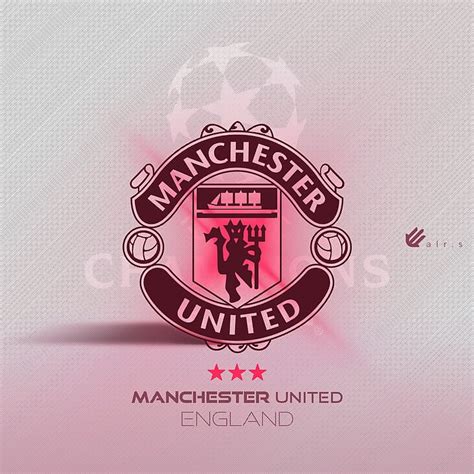 HD wallpaper: Football, Manchester United, logo, Champions League ...