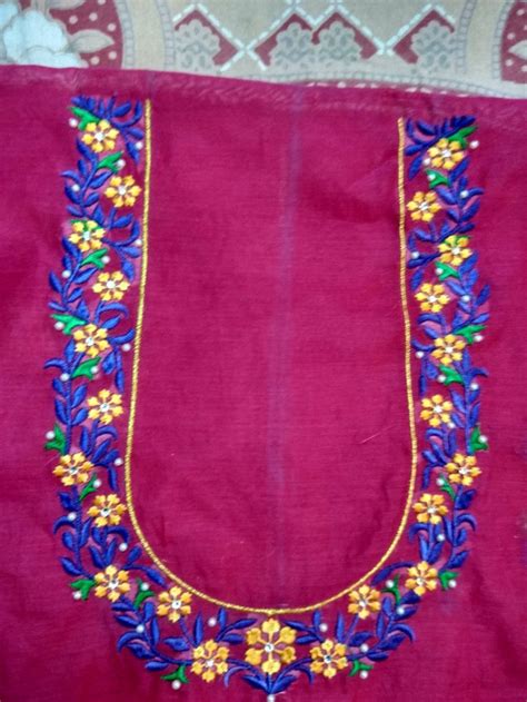 Pin By Arunachalam On Ariorke Simple Embroidery Designs Handwork