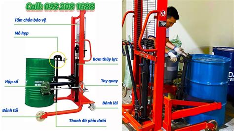 Hướng dẫn sử dụng xe nâng kẹp đổ thùng phuy xenangphuy HO 350