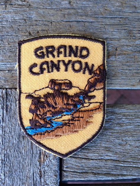 Grand Canyon Vintage Souvenir Travel Patch From Voyager Last One By