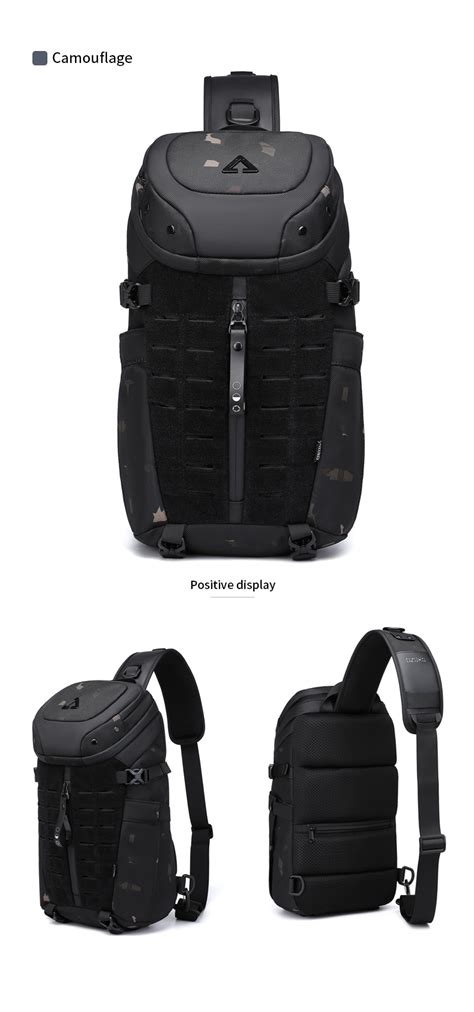 Ozuko Designer Sport Crossbody Bag Chest Bags For Men Tactical Man