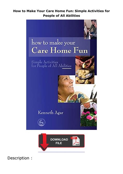 Download⚡ How to Make Your Care Home Fun: Simple Activities for People ...