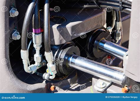 Hoses Of Hydraulic Machine Stock Photo Image Of Jack