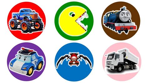 Spin Wheel Mobil Monster Pacman Kereta Thomas Mobil Polisi Choo