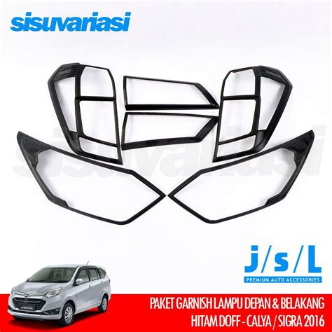 Jual Calya Sigra Aksesoris Jsl Paket Cover Headlamp Stoplamp Lampu