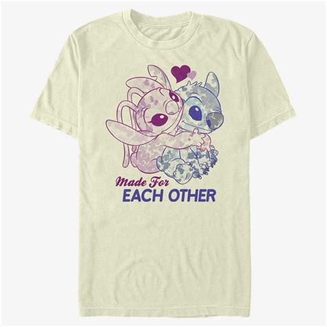 Merch Disney Classics Lilo Stitch Stitch Angel Together Unisex T Shirt