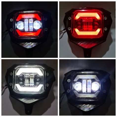 Crf Led Headlights Daymaker A Set Of Pnp Crf 150 Carbon Lights Cover