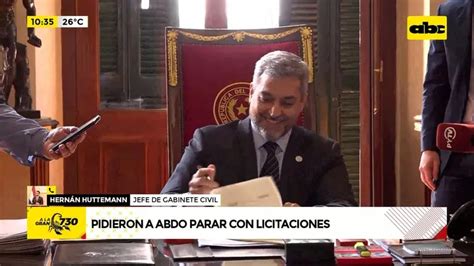 Video Pidieron Al Gobierno De Mario Abdo Parar Con Licitaciones Abc