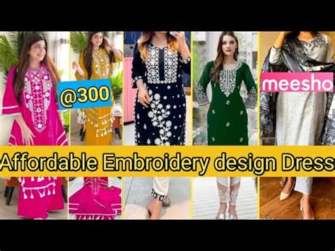 Meesho Affordable Embroidered Kurta Pant Dupatta Set Haul Meesho