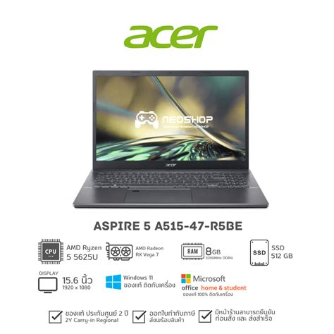 Acer Notebook Aspire 5 A515 47 R5be Aanda Neo Technology