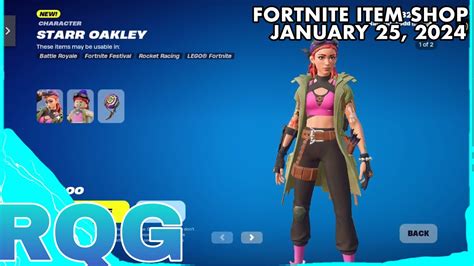 New” Starr Oakleyicon Emote Are Here Fortnite Item Shop January 25