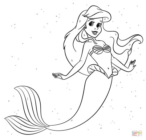 Disegno Di La Sirenetta Ariel Da Colorare Disegni Da Colorare E