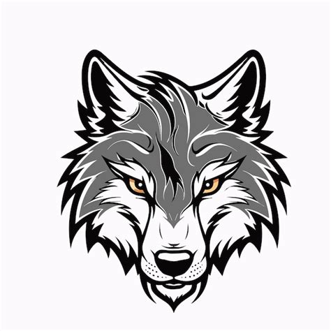 Premium Vector Wolf Head Illustration Logo Design Wolf Mascot