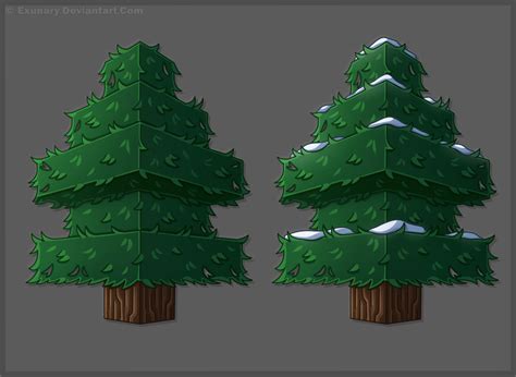 Spruce Trees Reference for Minecraft Art