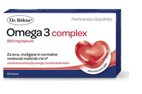 Dr Böhm Omega 3 complex kapsule 60 kapsul Spletna lekarna Plavž