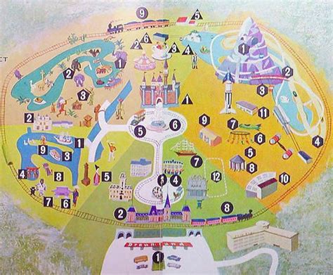 Amusement Park Map And Castle