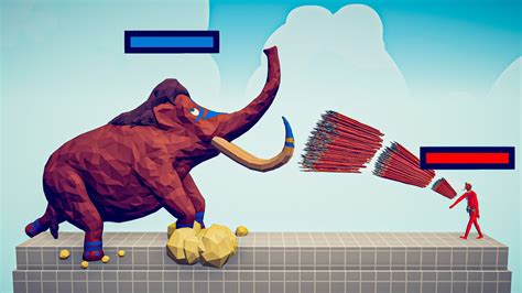 Mammoth Giant Vs Every God Hp Bar Totally Accurate Battle Simulator