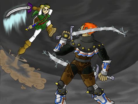 Ganondorf Vs Link By Pettyartist On Deviantart