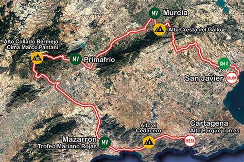 Recorrido horario y cortes de tráfico por el final en Cartagena de la