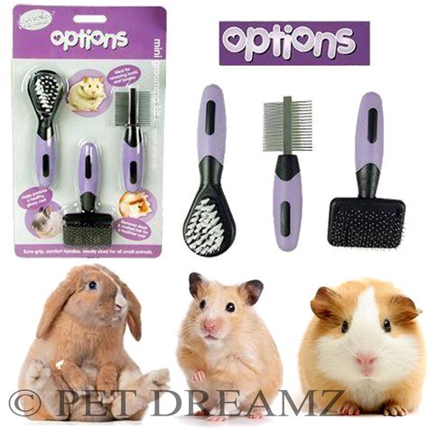 Small Animal Grooming Kit Set Slicker Comb Brush Rabbit Hamster