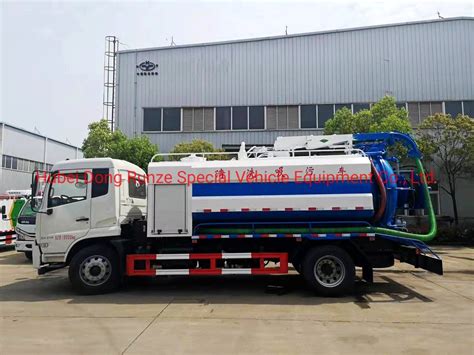 12t DFAC Sewer Jetting Vacuum Truck DFAC Duolika Cesspit Emptier