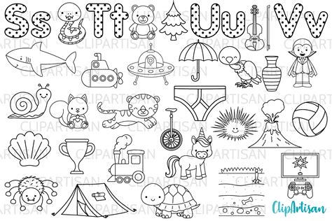 Abc Clip Art Bundle Price School Clipart Alphabet Digital Stamps Clip