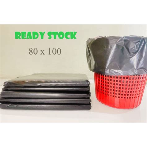 Jual Kantong Plastik Sampah Trash Bag Hitam X Cm Isi Lembar