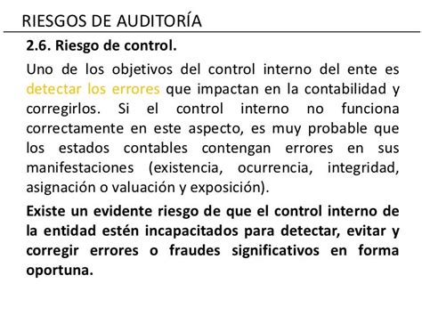 Riesgos De Auditoría