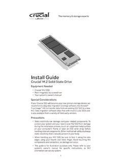 Crucial NVMe PCIe M.2 SSD Install Guide / crucial-nvme-pcie-m-2-ssd ... 