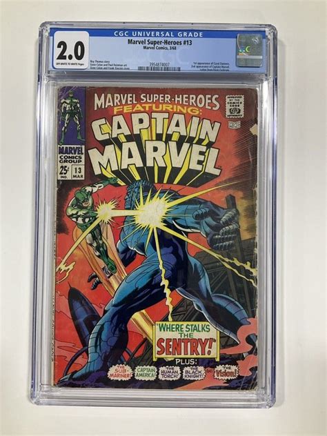 Marvel Super Heroes 13 CGC 2 0 OW W Pages Marvel 1968 Comic Books