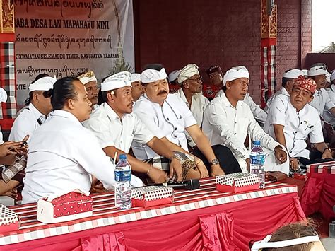 Ketua Dprd Dan Petinggi Pdip Banteng Tabanan Hadiri Karya Pedudusan