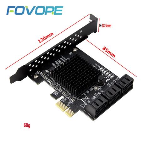 Tarjeta De Expansi N SATA Marvell 88SE9215 De 6 Puertos Chip SATA 3 0 A