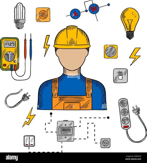 Yellow Multimeter Stock Vector Images Alamy