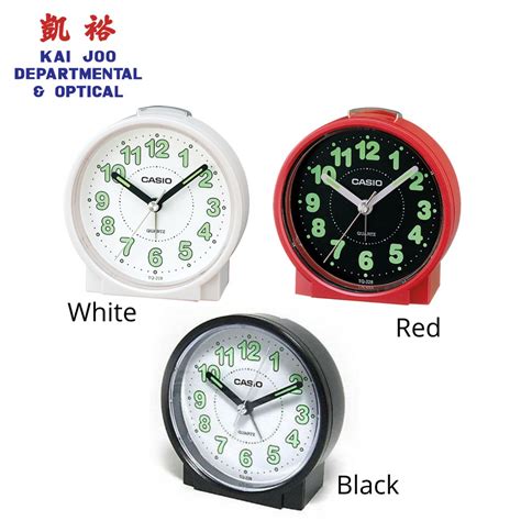 Casio Round Table Alarm Clock Tq 228 Shopee Singapore