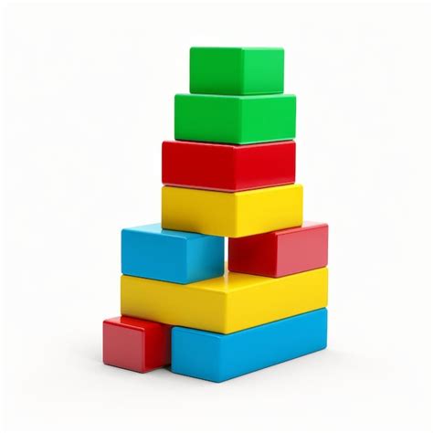 Premium Photo | Set of Colorful Children's Building Blocks