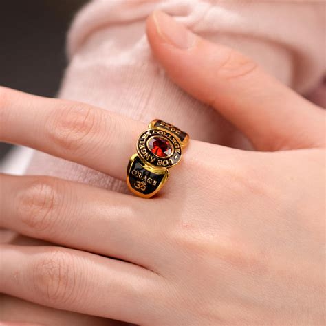 Bague De Classe De Pierre De Naissance Personnalis E Pour Lyc E