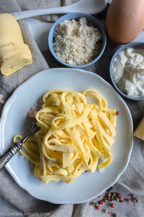 Homemade Keto Egg Noodles With Almond Flour Low Carb No Carb