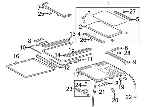 Toyota RAV4 Sunroof Frame 4 DOOR W SUNROOF Side 6320822051