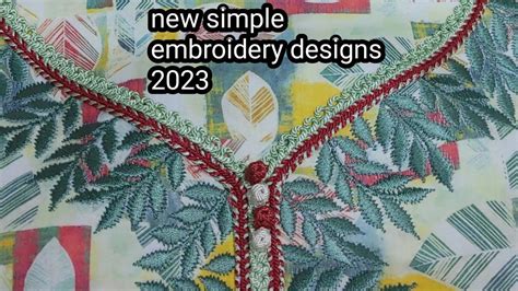 New Arabic Simple Embroidery Designs 2023 Simple Embroidery Designs Embroidery Designs