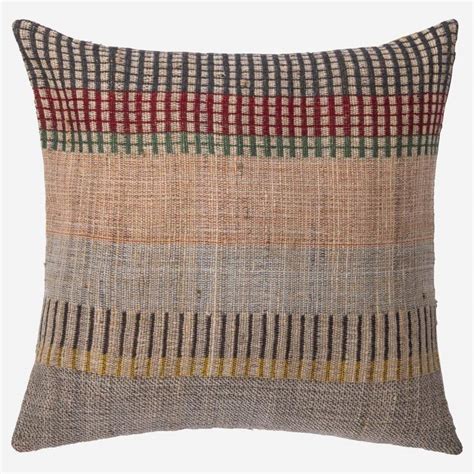 Urvi Coussin En Laine Et Soie 45 X 45 Cm Multicolore Habitat