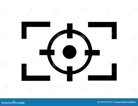 Camera Focus Line Icon Stock Vector Illustration Of Movie 107729179